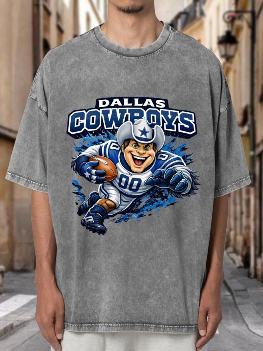 Dallas Cowboys Mascot Football Streetwear T-shirt IX7QZ483OW02